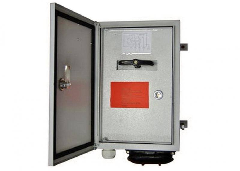 Ящик силовой ЯВШ-3-16-IP54, IP67 (16А, 3P+N+PE) с кабельной вилкой